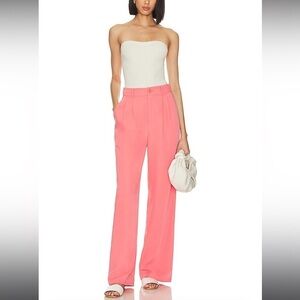 Lovers + Friends Coral Pink Trousers
